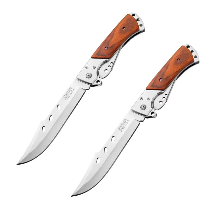 Steel Camping Folding Knife Outdoor Survival