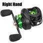 Baitcasting Reel 7.2:1 Gear Ratio Max Drag 10kg Wheel Metal Spool Trolling Reel for Freshwater Carp Fishing