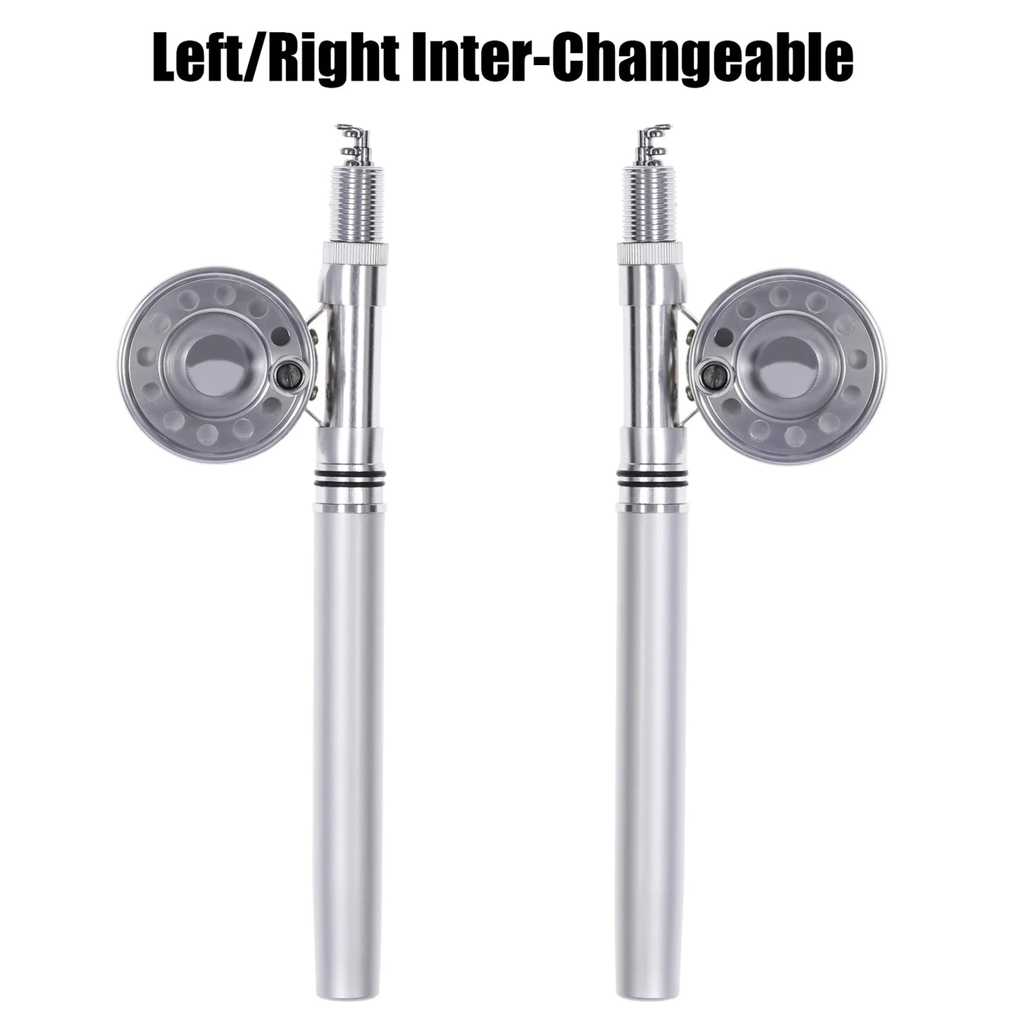 Telescopic Mini Fishing Pole And Reel Combo Set Pen Shape Folded Winter Boat Ice Fishing Rod With Aluminum Alloy Fly Reel Wheel