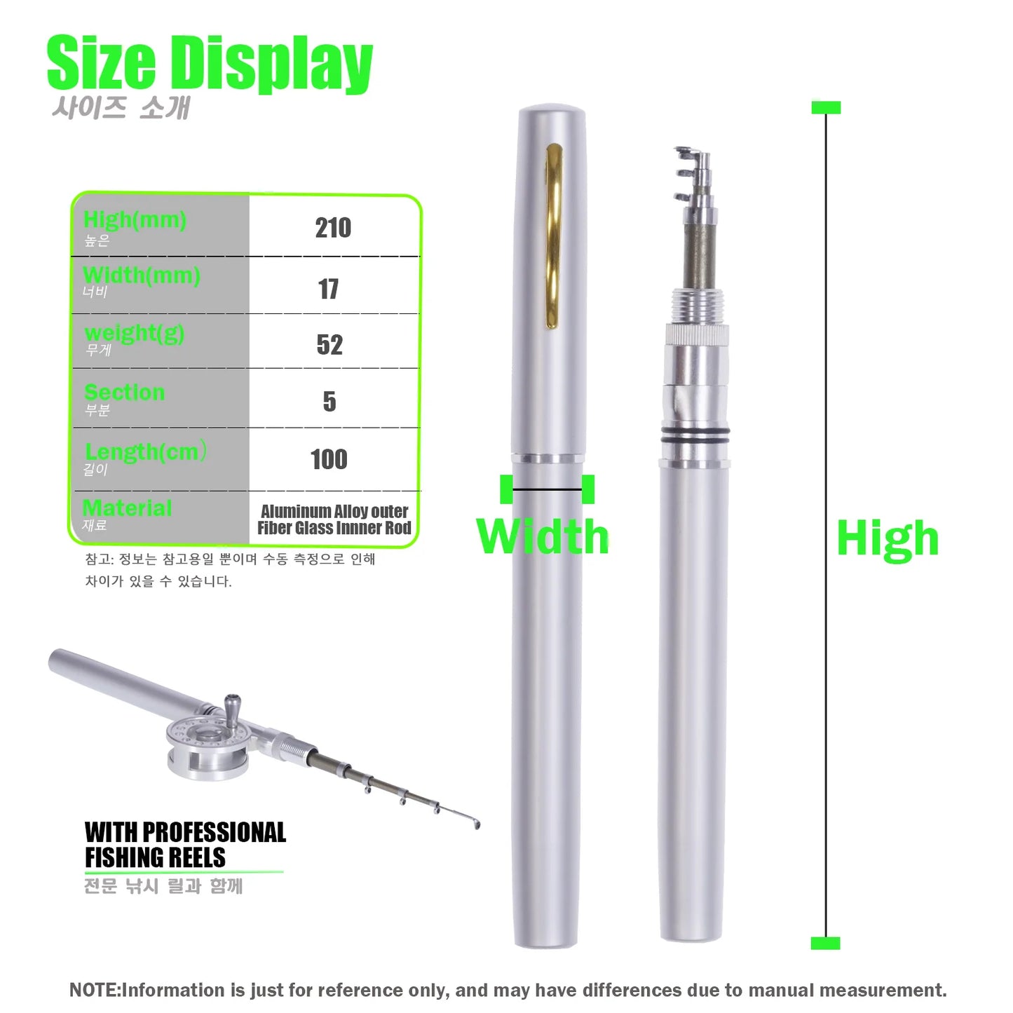 Telescopic Mini Fishing Pole And Reel Combo Set Pen Shape Folded Winter Boat Ice Fishing Rod With Aluminum Alloy Fly Reel Wheel