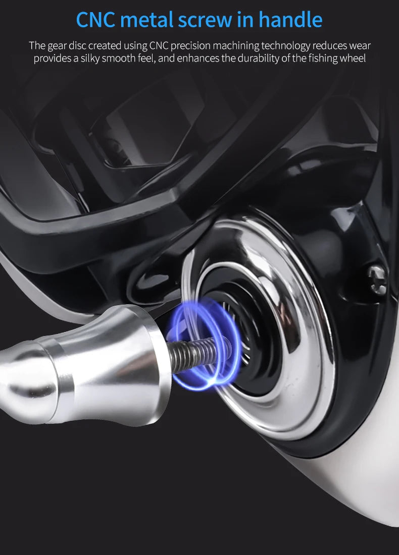 New arrival Saltwater Fishing Reel Metal Ball Knob Spinning Reels  15KG Water-Proof Reels