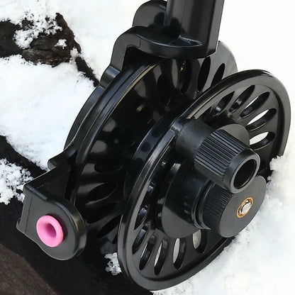 Ice Fishing Reel ABS Lightweight Winter Reel Fly Wheel Fly Fishing Reel for Trout Pike Fishing Accessories