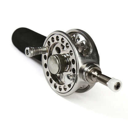 DIY Telescopic Fishing Rod End Wheel Fishing Reel Safe