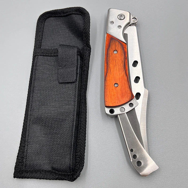 Steel Camping Folding Knife Outdoor Survival