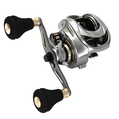 Baitcasting Reel Drag 15KG Deep Spool 6.5:1 Aluminum Frame Carbon Side Double Handle Jigging Metal Reel Seawater