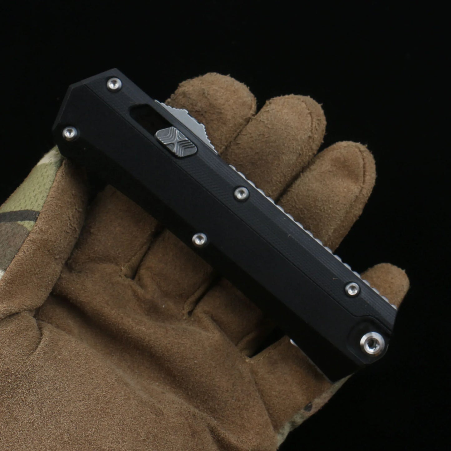 Knives Stone washing D2 Steel Blade Hardness G10+Aviation Aluminum Handle MT knife ﻿