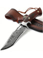 A large Damascus stainless steel knife, convenient to carry and sharp.