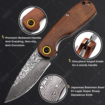 Mystery Surprise Gift Box Including Multi-function Outdoor Utility Knife High Carbon Steel Folding Knife with Non-slip Handle