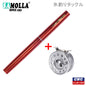 Telescopic Mini Fishing Pole And Reel Combo Set Pen Shape Folded Winter Boat Ice Fishing Rod With Aluminum Alloy Fly Reel Wheel