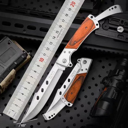 Steel Camping Folding Knife Outdoor Survival