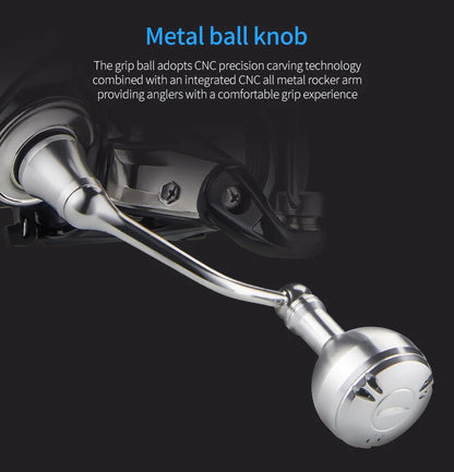New arrival Saltwater Fishing Reel Metal Ball Knob Spinning Reels  15KG Water-Proof Reels