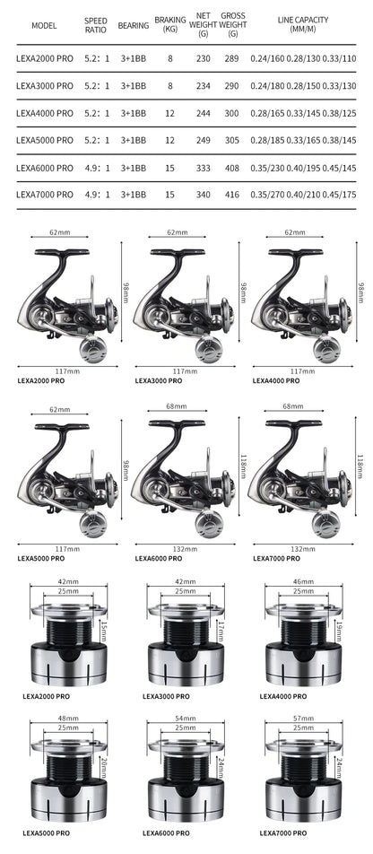 New arrival Saltwater Fishing Reel Metal Ball Knob Spinning Reels  15KG Water-Proof Reels