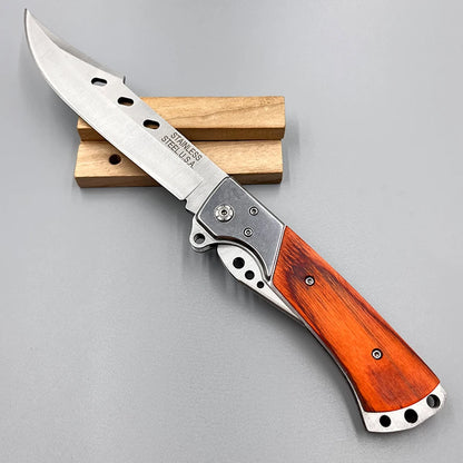 Steel Camping Folding Knife Outdoor Survival