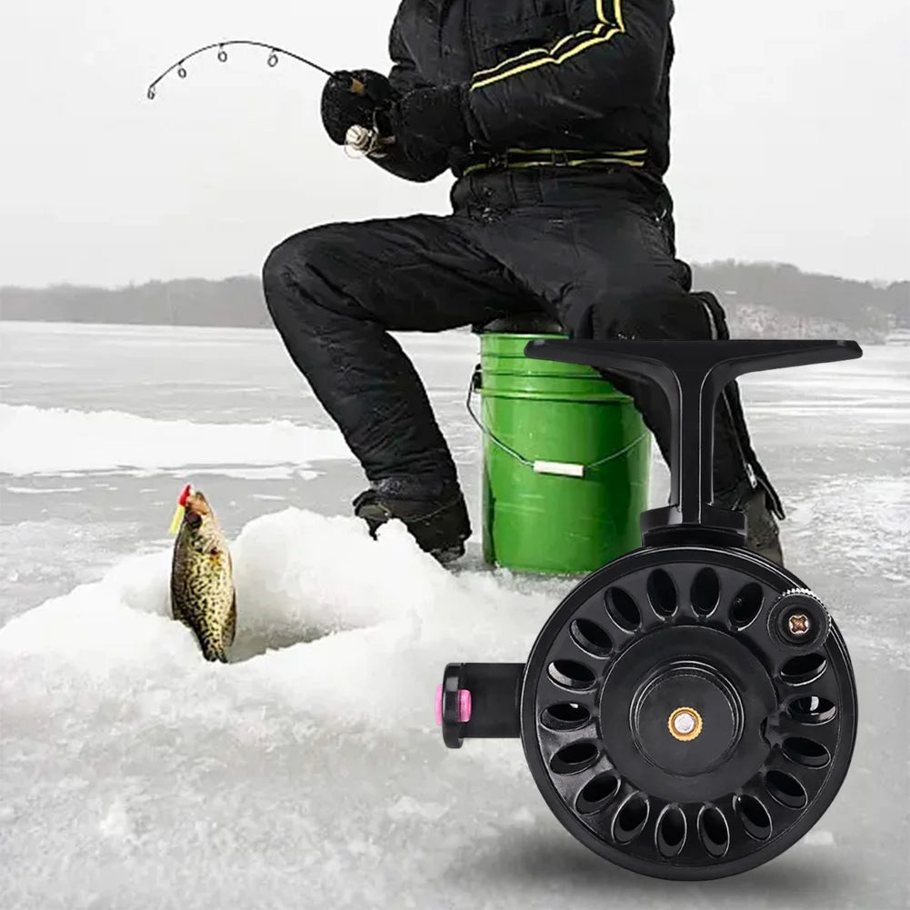 Ice Fishing Reel ABS Lightweight Winter Reel Fly Wheel Fly Fishing Reel for Trout Pike Fishing Accessories