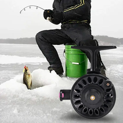 Ice Fishing Reel ABS Lightweight Winter Reel Fly Wheel Fly Fishing Reel for Trout Pike Fishing Accessories
