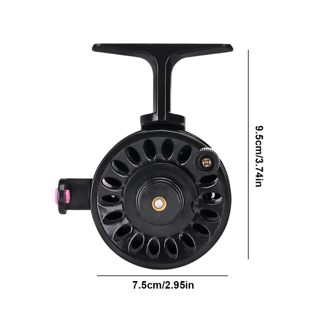 Ice Fishing Reel ABS Lightweight Winter Reel Fly Wheel Fly Fishing Reel for Trout Pike Fishing Accessories