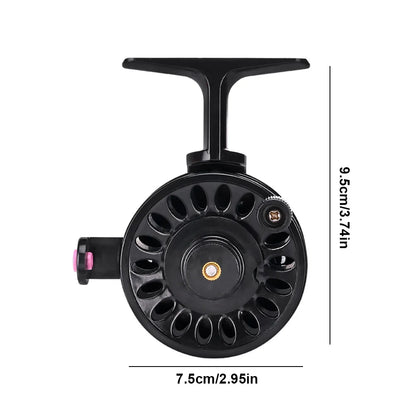 Ice Fishing Reel ABS Lightweight Winter Reel Fly Wheel Fly Fishing Reel for Trout Pike Fishing Accessories