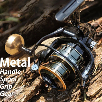 Fishing Reels Light Weight and Ultra Smooth  Spinning Reels for Saltwater and Freshwater HE500-7000