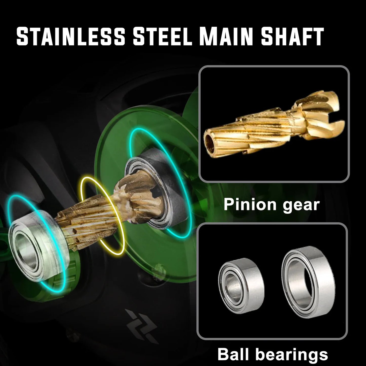 Baitcasting Reel 7.2:1 Gear Ratio Max Drag 10kg Wheel Metal Spool Trolling Reel for Freshwater Carp Fishing