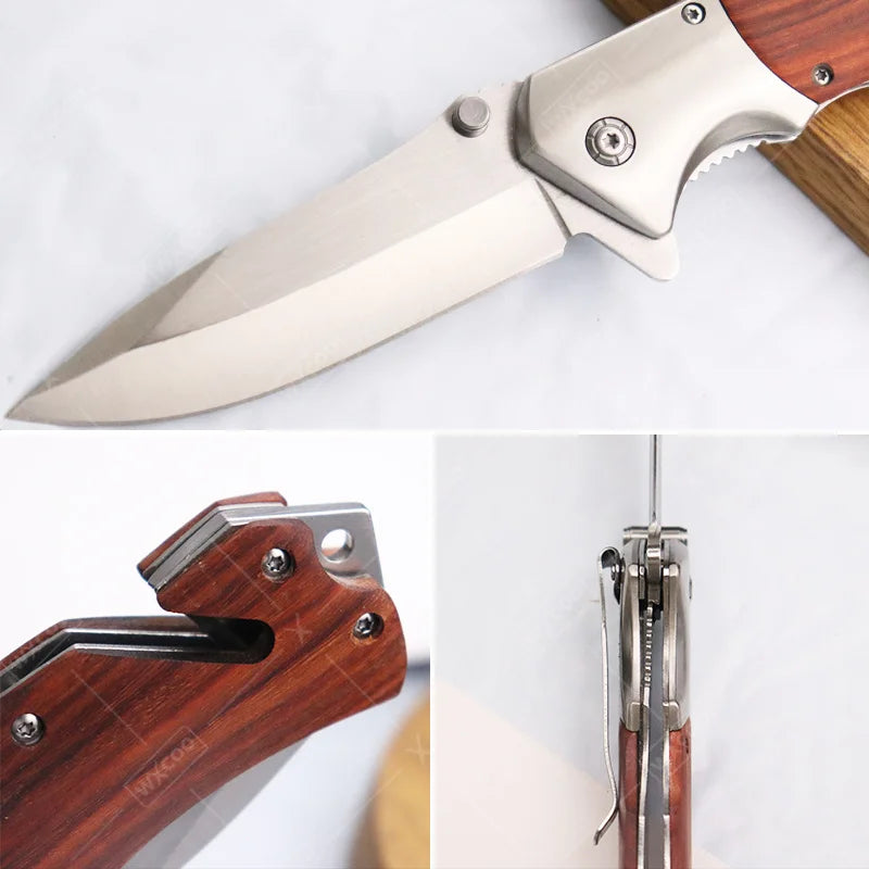 Mystery Surprise Gift Box Including Multi-function Outdoor Utility Knife High Carbon Steel Folding Knife with Non-slip Handle