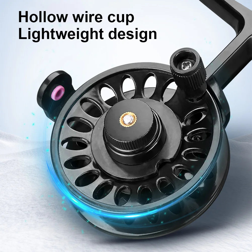 Ice Fishing Reel ABS Lightweight Winter Reel Fly Wheel Fly Fishing Reel for Trout Pike Fishing Accessories