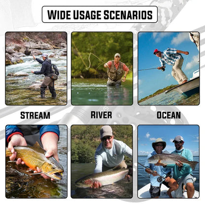 5/6 Fly Fishing Combo 2.7m 5 Section Carbon Fiber Fly Rod with Ultralight Weight Fly Fishing Reel Fishing Tackle