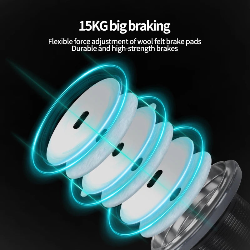 New arrival Saltwater Fishing Reel Metal Ball Knob Spinning Reels  15KG Water-Proof Reels