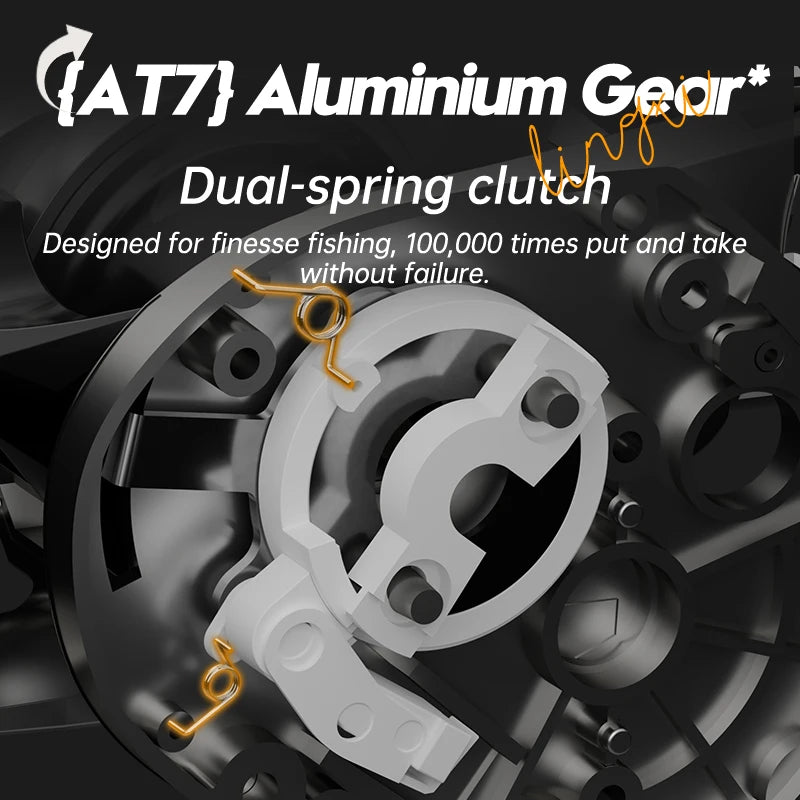 Ultralight Baitcasting Reel BFS Fishing Reel 7.0：1 Gear Ratio Saltwater 8+1BB 6KG Power Baitcaster